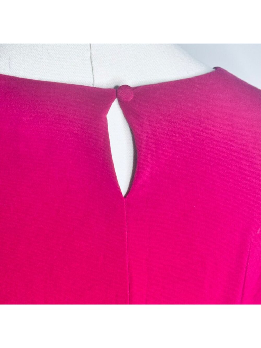 Lauren Ralph Lauren Womens Fuchsia Belted Jersey Midi Dress Sz 16 Comfort Party - Picture 9 of 9